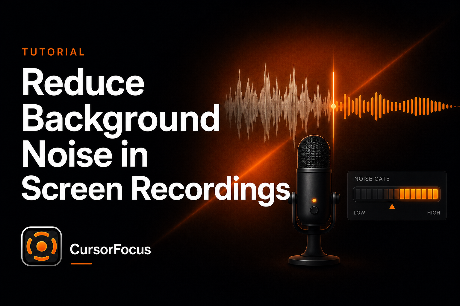 How to Reduce Background Noise in Screen Recordings
